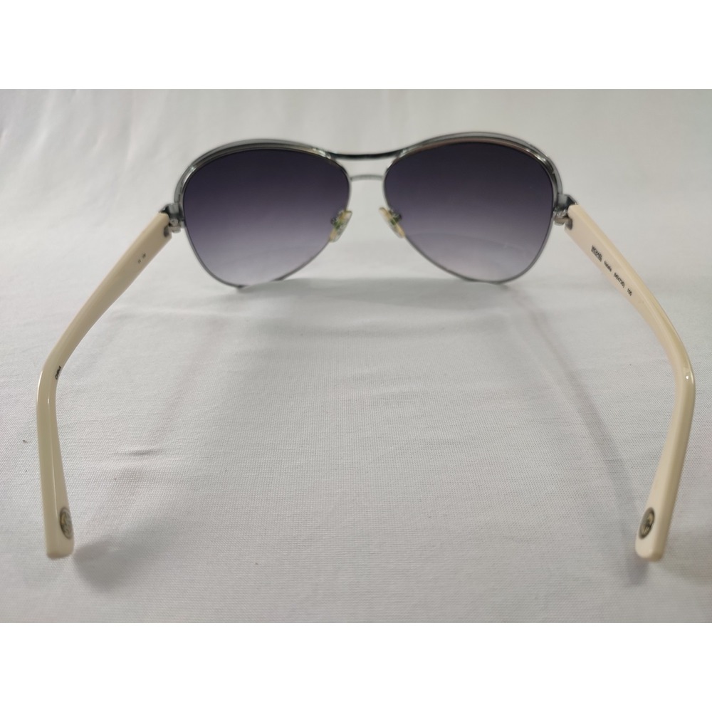 Michael Kors Natalia M2473S Aviator Sunglasses White Silver 64-13-130 Near Mint‎ - Picture 5 of 14